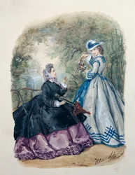 Nachmittagskleid für Frauen, 1863
